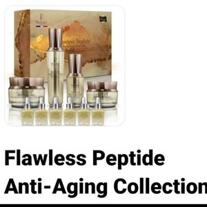 Flawless Peptide Anti-Aging Skincare Set - Gold and Cream